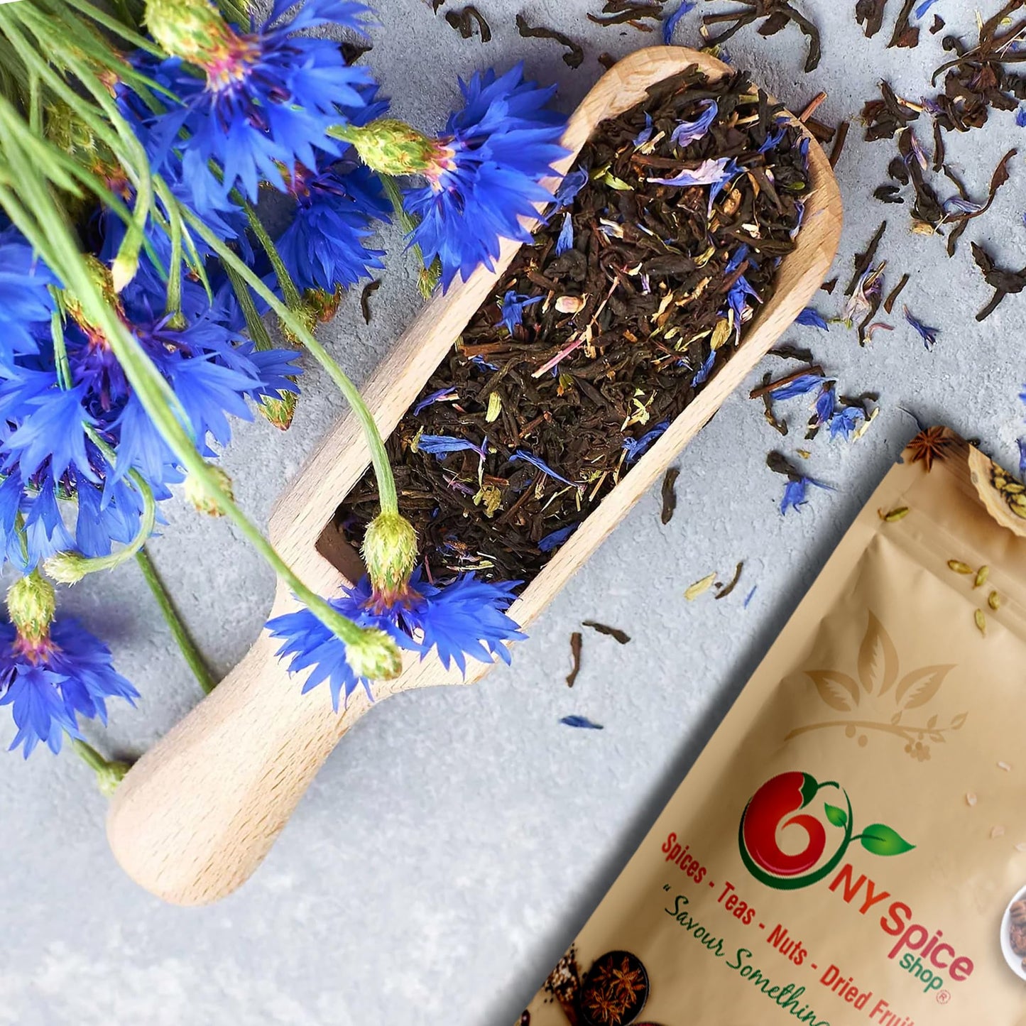 NY SPICE SHOP Dried Cornflower Petals - Corn Flower Blue Petal Edible Flowers - Centaurea Cyanus Dry Flower - Cornflowers Edible Flowers For Cocktails