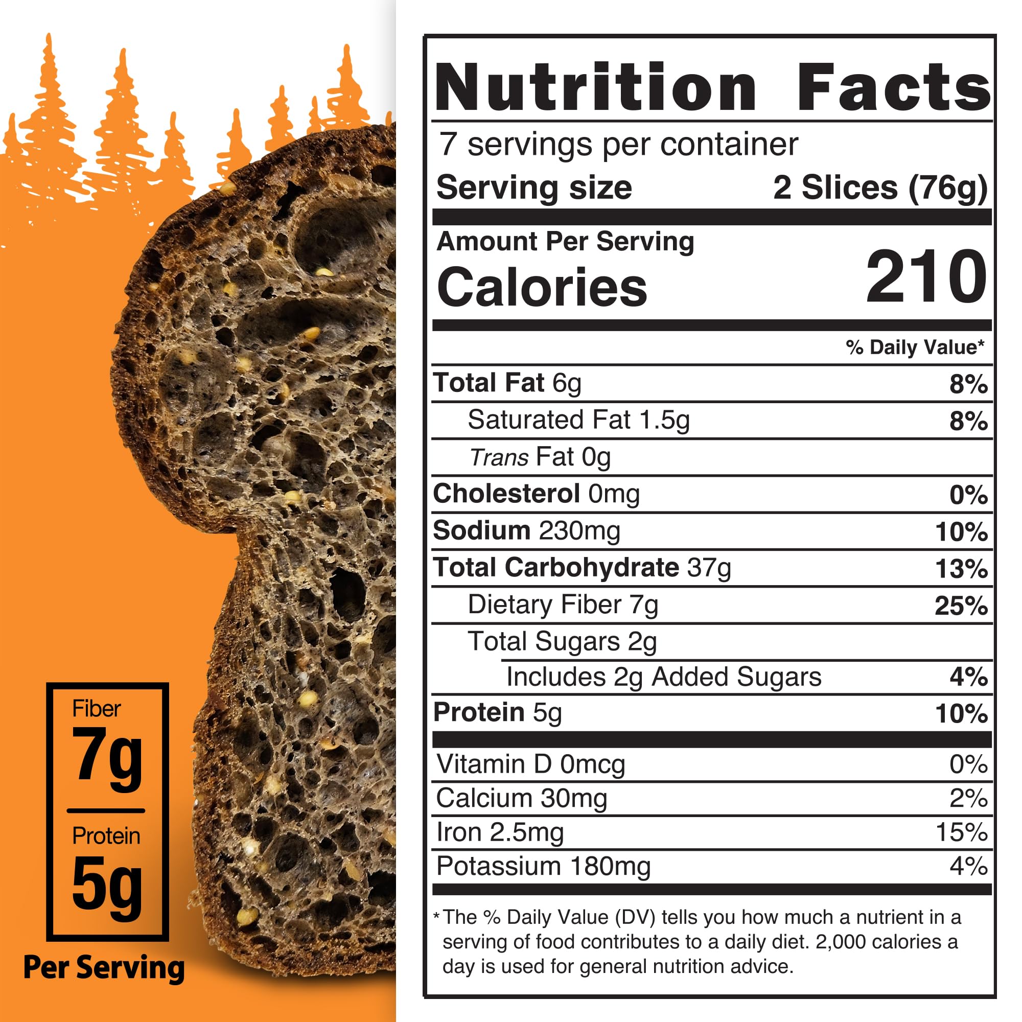 Happy Campers Buckwheat Molasses Gluten Free Bread, Whole Grain, Non-GMO, Vegan, Organic, 17.4 oz Loaf (Pack of 4)