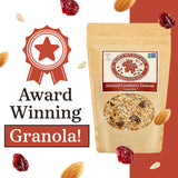 Maple Nut Kitchen Almond Cranberry Granola 3 Pack - Crunchy, Delicious, Artisan Granola with Gluten Free Oats, Almonds, Cranberries & Maple Syrup |