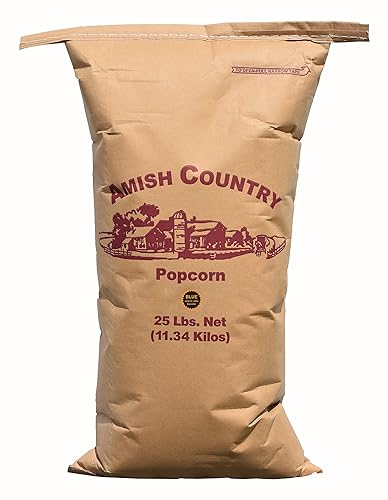 Amish Country Popcorn | 25 lbs Bag | Blue Popcorn Kernels | Old Fashioned, Non-GMO and Gluten Free (Blue - 25 lbs Bag)