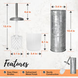 Autumn Alley Rustic Toilet Bowl Brush and Holder, Farmhouse Bathroom Toilet Brush for Farmhouse Bathroom Standing Rustic Toilet Bowl Brush