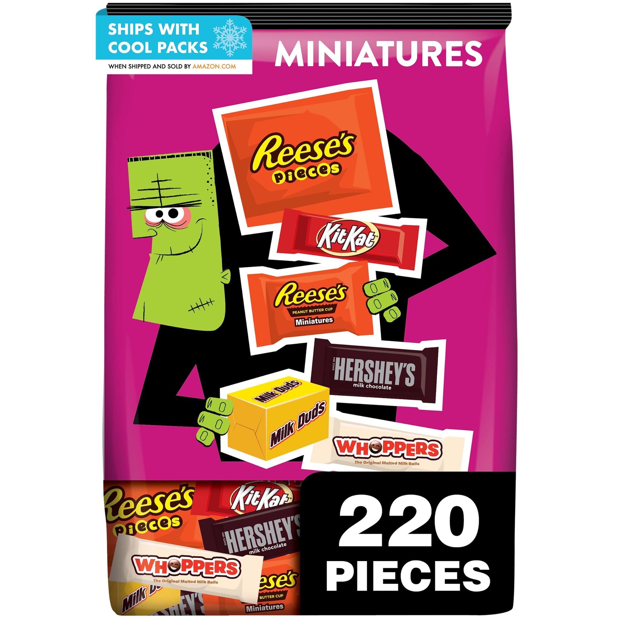 HERSHEY'S Assorted Milk Chocolate, 70.31 oz (220 Count)
