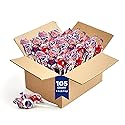 Patriotic Candy - 6 Pound Bulk Pack - 105 Count - 4th of July Lollipops - Red White and Blue Candy - Cherry, Vanilla, Blue Raspberry - Gum Filled Pops