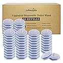 LufamlyGo Upgraded 60pcs Toilet Wand Refills fits Clorox Toilet Wand, Thickened Cleaning Layer, Won’t Fall Apart, Disposable Bathroom Cleaning Scrub