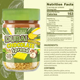 Dubai Spreadable Chocolate with Freeze-Dried Banana - Premium Pistachio Spread with Roasted Phyllo - Gourmet Breakfast Chocolate - 275g (9.7 oz) Jar