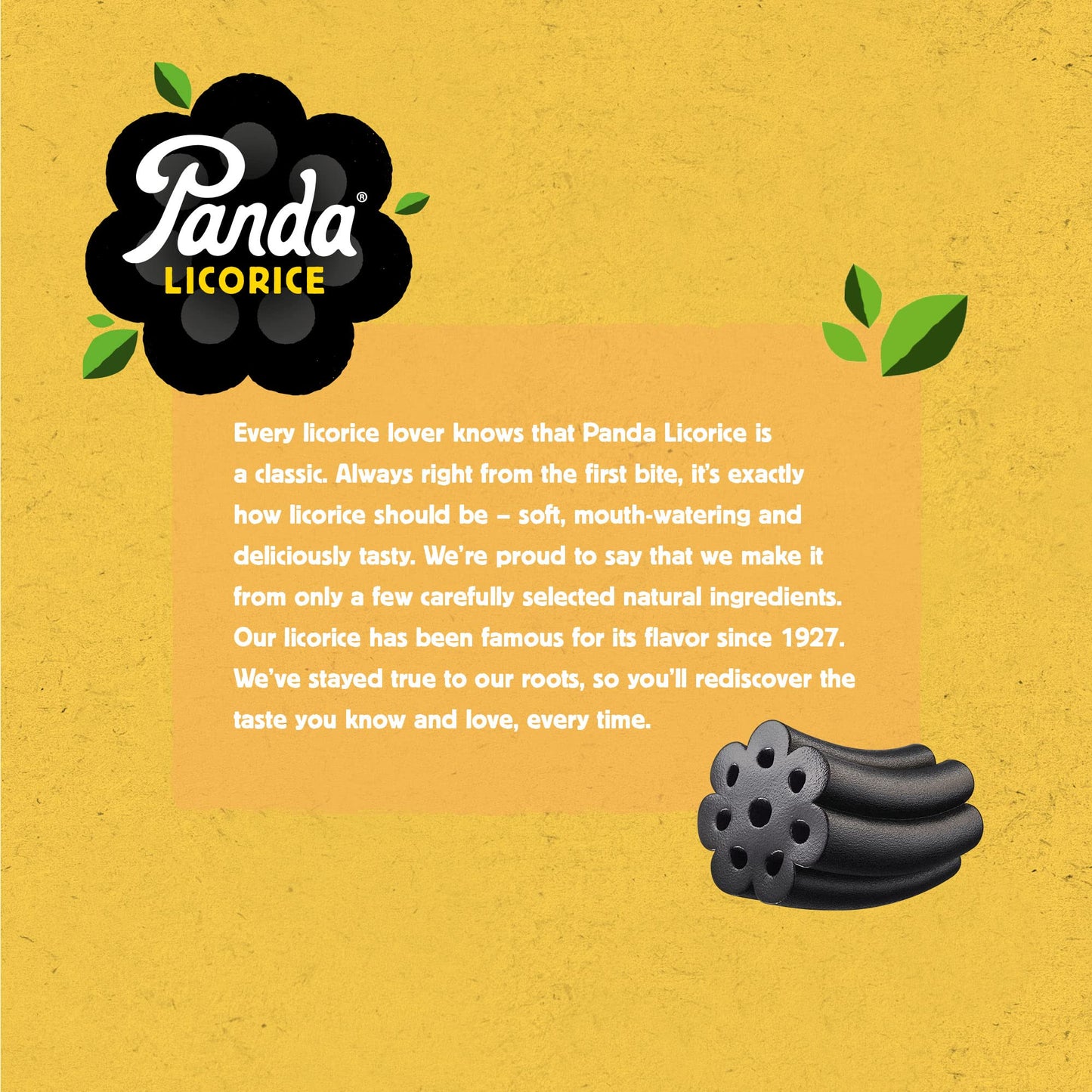 Panda ® | Natural Soft Original Licorice | Pure Black Licorice Candy Made with Only 4 Ingredients | Non-GMO Project Verified | Vegan & Fat Free | 200