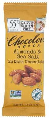 Chocolove Almonds & Sea Salt in Dark Chocolate Bar, 1.3 OZ