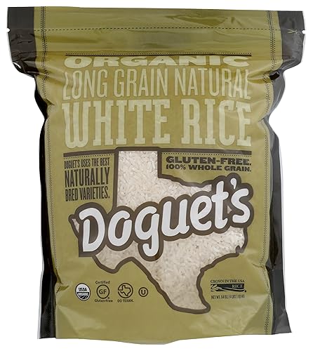 Doguet's, Rice White Long Grain Organic, 64 Ounce