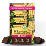 ChocoPerfection Sugar Free Dark Mint Chocolate Bars - Individually Wrapped Mini Bars European Style Dark Chocolate, Refreshing Mint Flavor Keto
