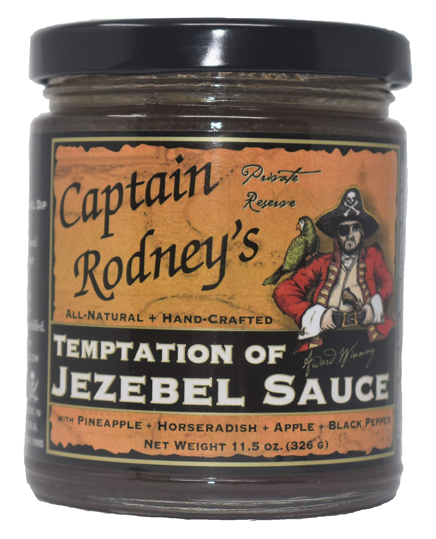 Captain Rodney's Temptation of Jezebel Sauce, 11 Ounce