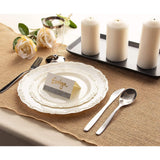 Juvale Disposable Plastic Dinner Plates - Cream Disposable Dinnerware for Weddings & Bridal Showers - Vintage Plastic Dinner Plates for Weddings