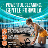 Fresh Nest Fitness Equipment Wipes - Cleaning Wipes for Yoga Mats, Pilates Studios, Gyms, Peloton & Cycle Bikes, Spas - Fragrance-Free Wipes Surface