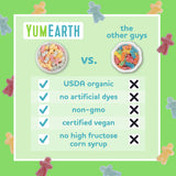 YumEarth Organic Sour Littles Chewy Candy - Allergy Friendly (Top 9 Free), No Artificial Dyes, Non GMO, Gluten Free, Vegan Candy Snacks - 5 Ounce Bag