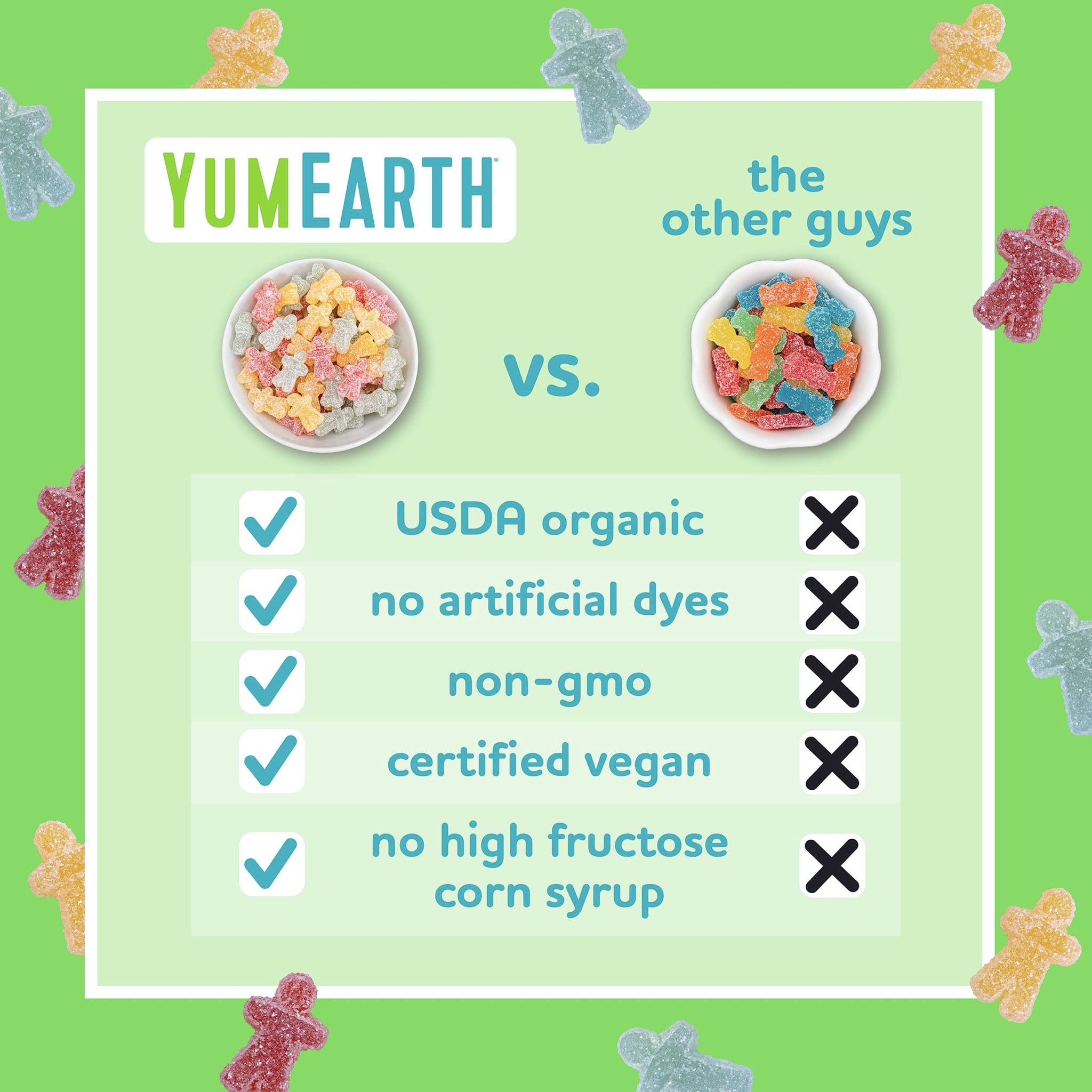 YumEarth Organic Sour Littles Chewy Candy - Allergy Friendly (Top 9 Free), No Artificial Dyes, Non GMO, Gluten Free, Vegan Candy Snacks - 5 Ounce Bag
