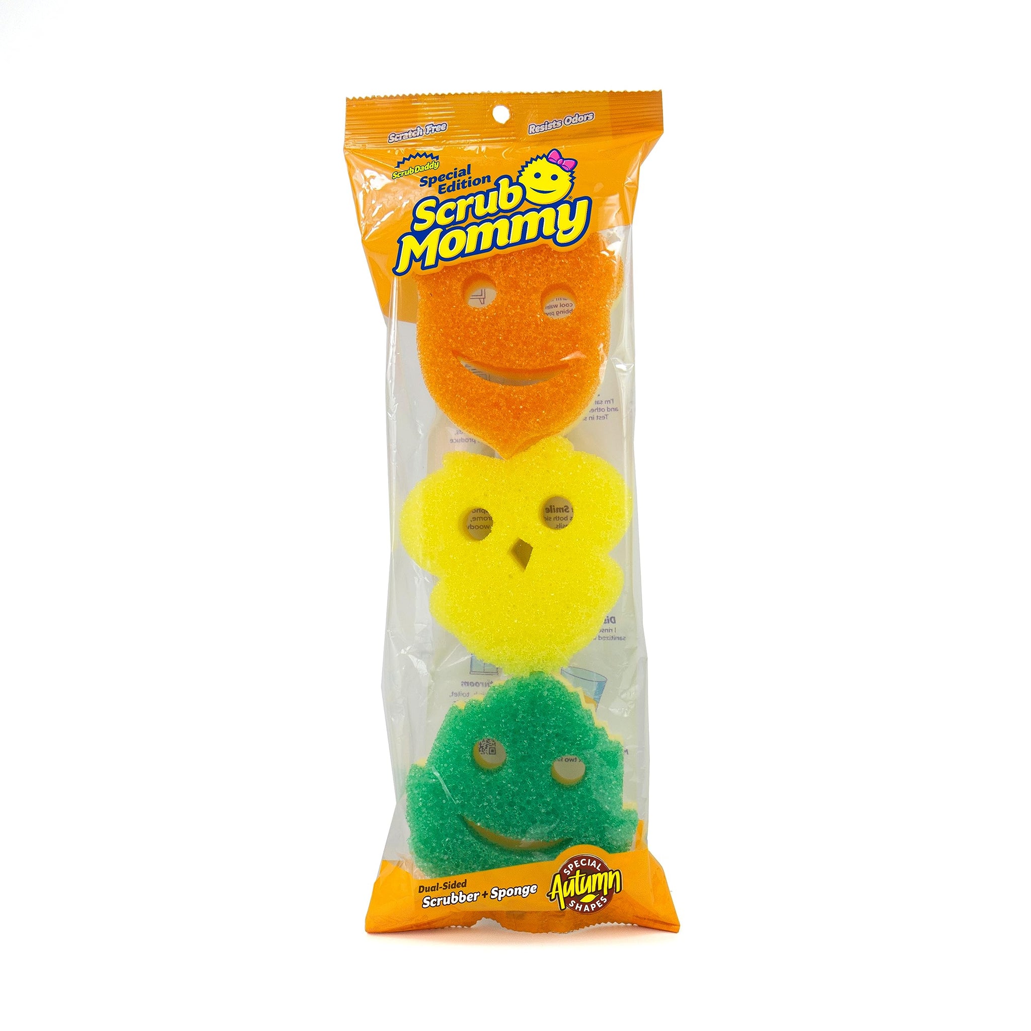 Scrub Daddy Scrub Mommy Special Edition Fall - Scratch-Free Multipurpose Dish Sponge - BPA Free & Made with Polymer Foam - Stain & Odor Resistant