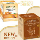 Cha4Tea 36-Count Cinnamon Orange Spice Herbal Black Tea Pods Compatible with Keurig K-Cup Brewers