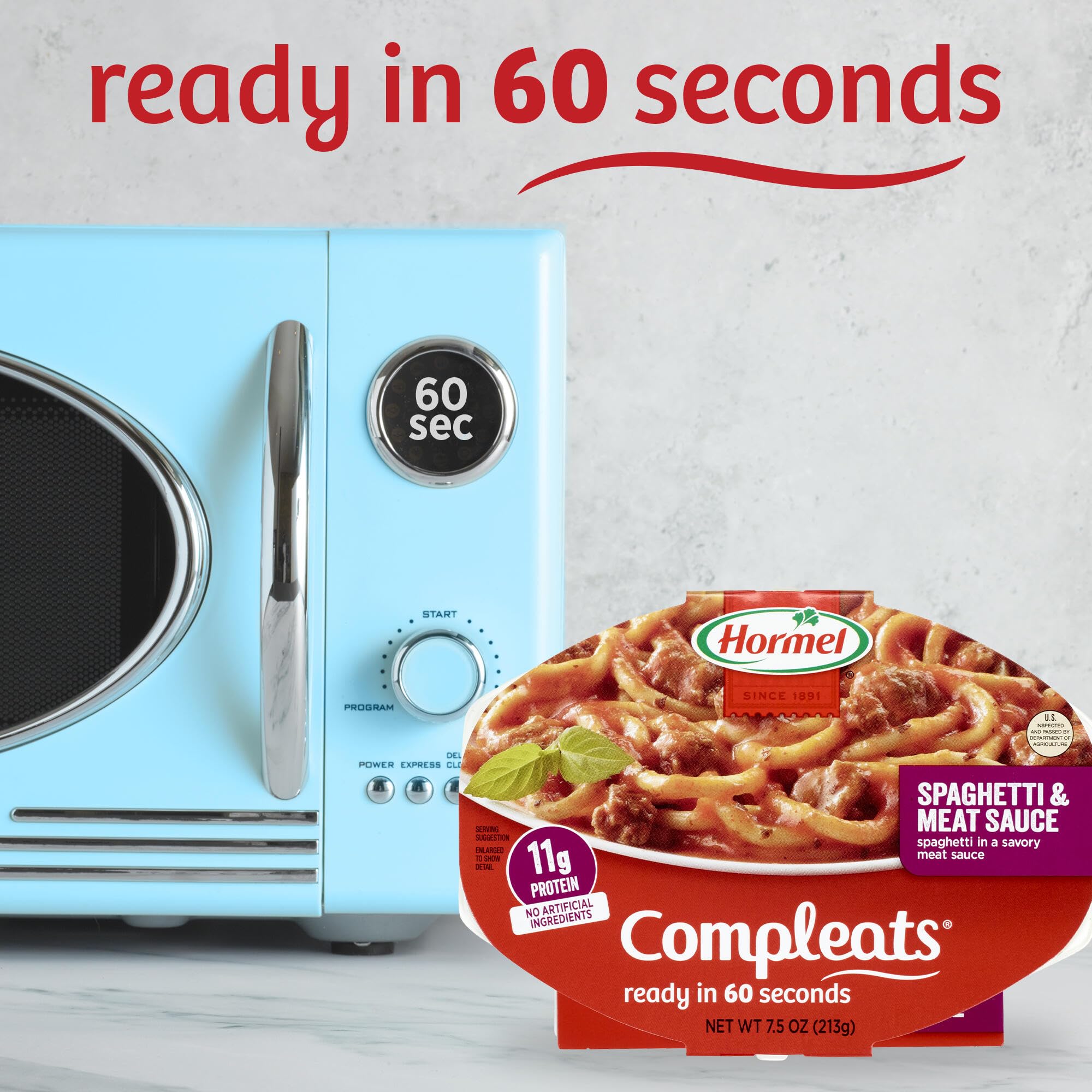 Hormel Compleats Spaghetti & Meat Sauce, 7.5 Oz