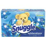 Snuggle Fabric Softener Dryer Sheets, Blue Iris & Ocean Breeze, 70 Count