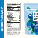 This Saves Lives Kids' GranolaPop, Blueberry Granola, Healthy Safe-For-School Kids' Breakfast and Snack, Vegan, Gluten Free, Nut Free, Dairy Free, Non