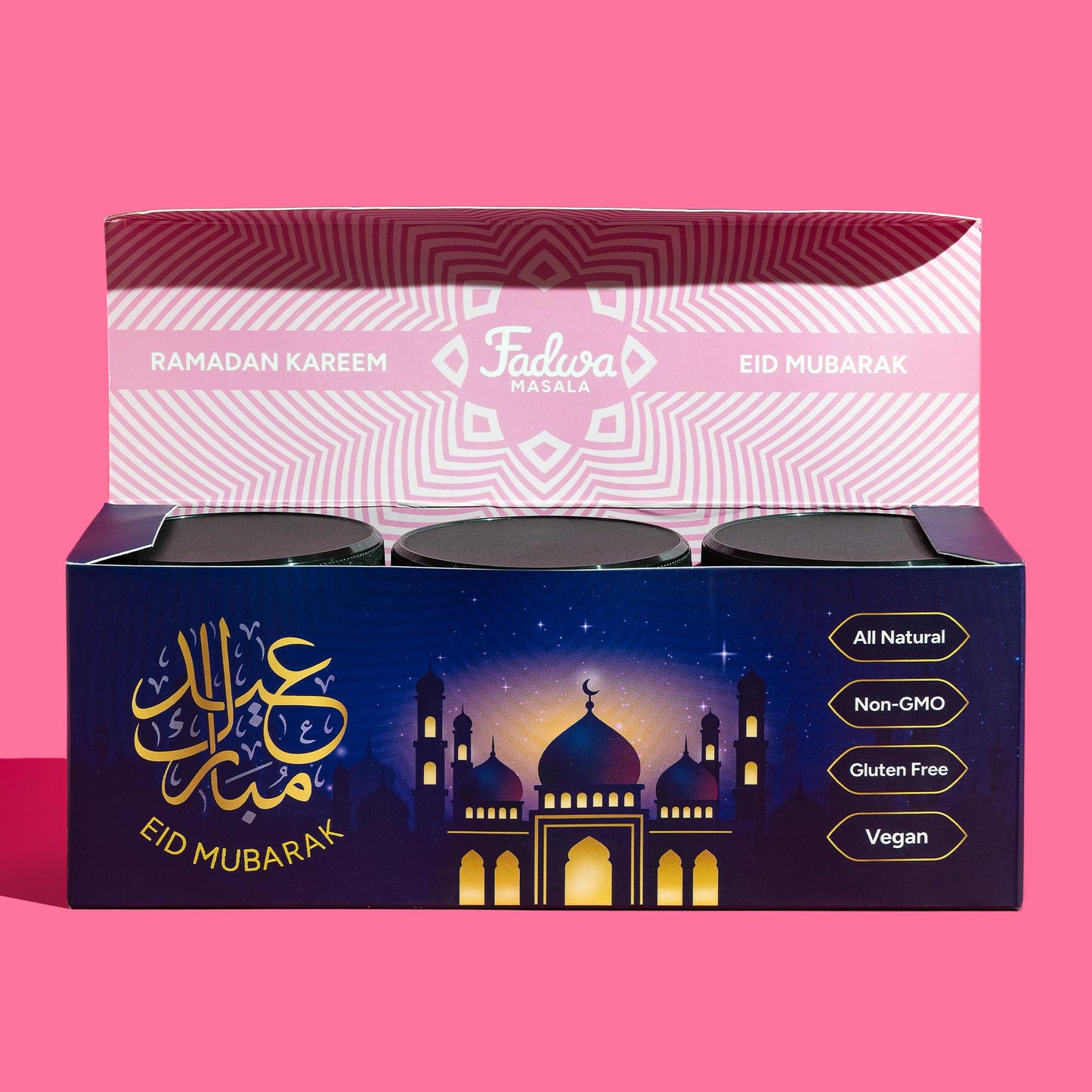 Fadwa Masala 3-Pack Ramadan & Eid Gift Set - Salt & Sugar Free, Authentic Desi Spices for Pakistani & Indian Cooking - No Artificial Ingredients