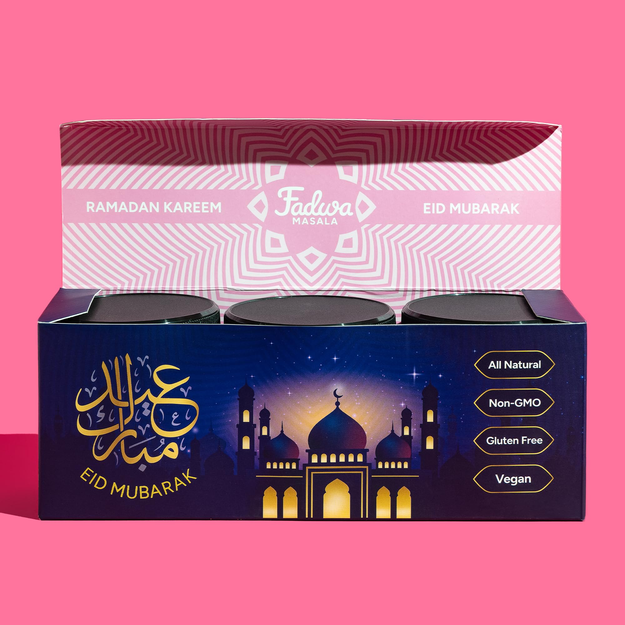 Fadwa Masala 3-Pack Ramadan & Eid Gift Set - Salt & Sugar Free, Authentic Desi Spices for Pakistani & Indian Cooking - No Artificial Ingredients