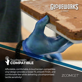 GLOVEWORKS Blue Vinyl Light-Industrial Disposable Gloves, 3 Mil, Food-Safe, Latex & Powder-Free, Large, Box of 100