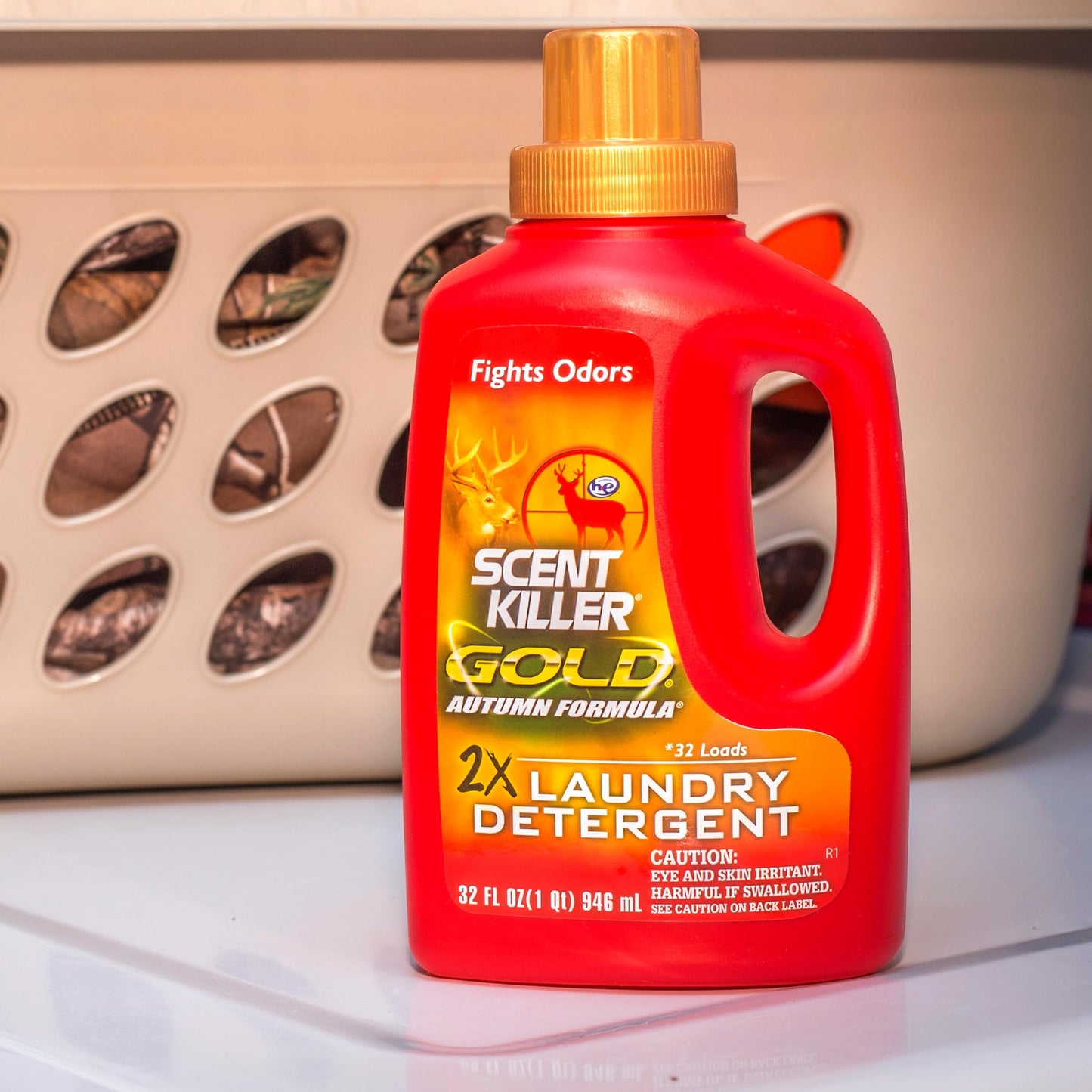 Wildlife Research Center Scent Killer Gold Autumn Formula Odor Eliminator Laundry Detergent for Hunting Gear, 32 Fluid Ounces
