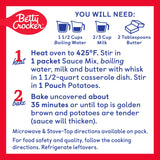 Betty Crocker Au Gratin Casserole Potatoes, Made with Real Cheese, Twin Pack, 8 oz Box