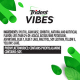 Trident Vibes Sugar Free Gum, Spearmint Rush Flavor, 1 Go-Cup (40 Pieces Total)