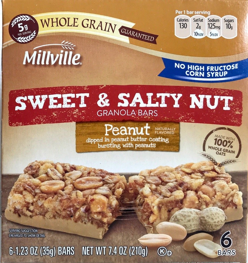 MILLVILLE Trail Mix Granola Bars (6 count) (Sweet & Salty Nut)