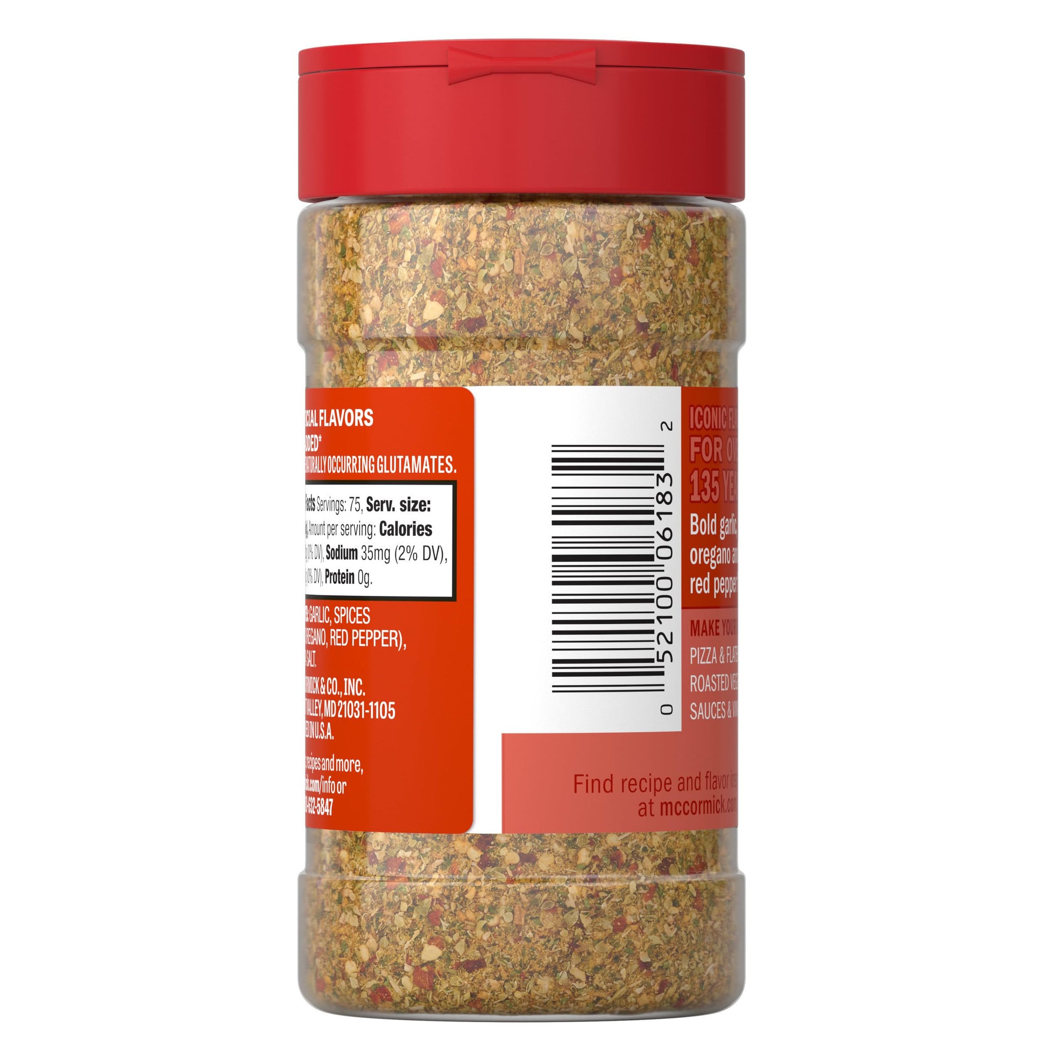 McCormick Seasoning, Spicy Sicilian-Style, Signature Seasonings, Bold, Savory & Fiery, Shake On, For Pizza, Flatbreads, Roasted Vegetables, Sauces