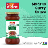 Truly Indian Madras Curry Sauce | Vegan, Authentic Traditional Indian Food Cooking Sauces | Made Fresh in India With Locally Grown Ingredients | Add