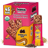 Snakkidz Organic Chewy Granola Bars for Kids, Allergen-Free, Nut-Free, Gluten-Free, Low Sugar Snack Bars Made with Avocado Oil, Individually Wrapped