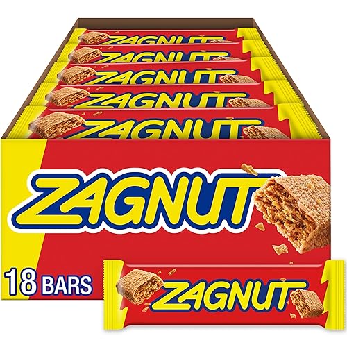 ZAGNUT Crunchy Peanut Butter with Toasted Coconut Candy Bars, 1.51 oz (18 Count)