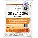 Cetyl Alcohol NF Grade (8 oz) 100% Pure Extracted from Coconut & Palm Oils. Premium Granules Cetyl Alcohol for Lotion Making, Creams, Scrubs