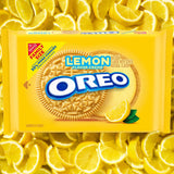 OREO Lemon Creme Sandwich Cookies, Family Size, 18.71 oz