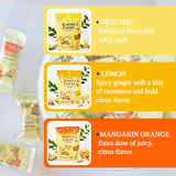 Prince of Peace Ginger Chews Candy Bundle - Original, Lemon, Orange, Mango, Lychee and Peanut Butter Flavors - 100% Natural, Vegan and Gluten-Free