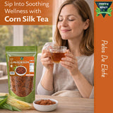 Corn Silk Tea (Pelos de Elote) - Loose Cut Herbal Infusion Botanical Tea, Resealable Bag, 4 oz