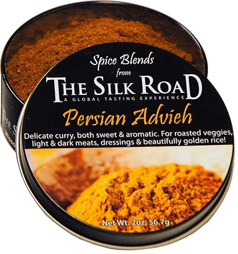 Persian Advieh Spice Blend from The Silk Road Restaurant & Market (2oz), No Salt | All Natural Persian Spice Seasoning | Vegan | Gluten Free