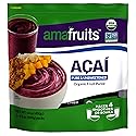 Amafruits Acai Berry Frozen Puree Pure and Unsweetened Smoothie and Bowl Packs | USDA Organic | Non-GMO Certified | Zero Sugar | Antioxidant Rich