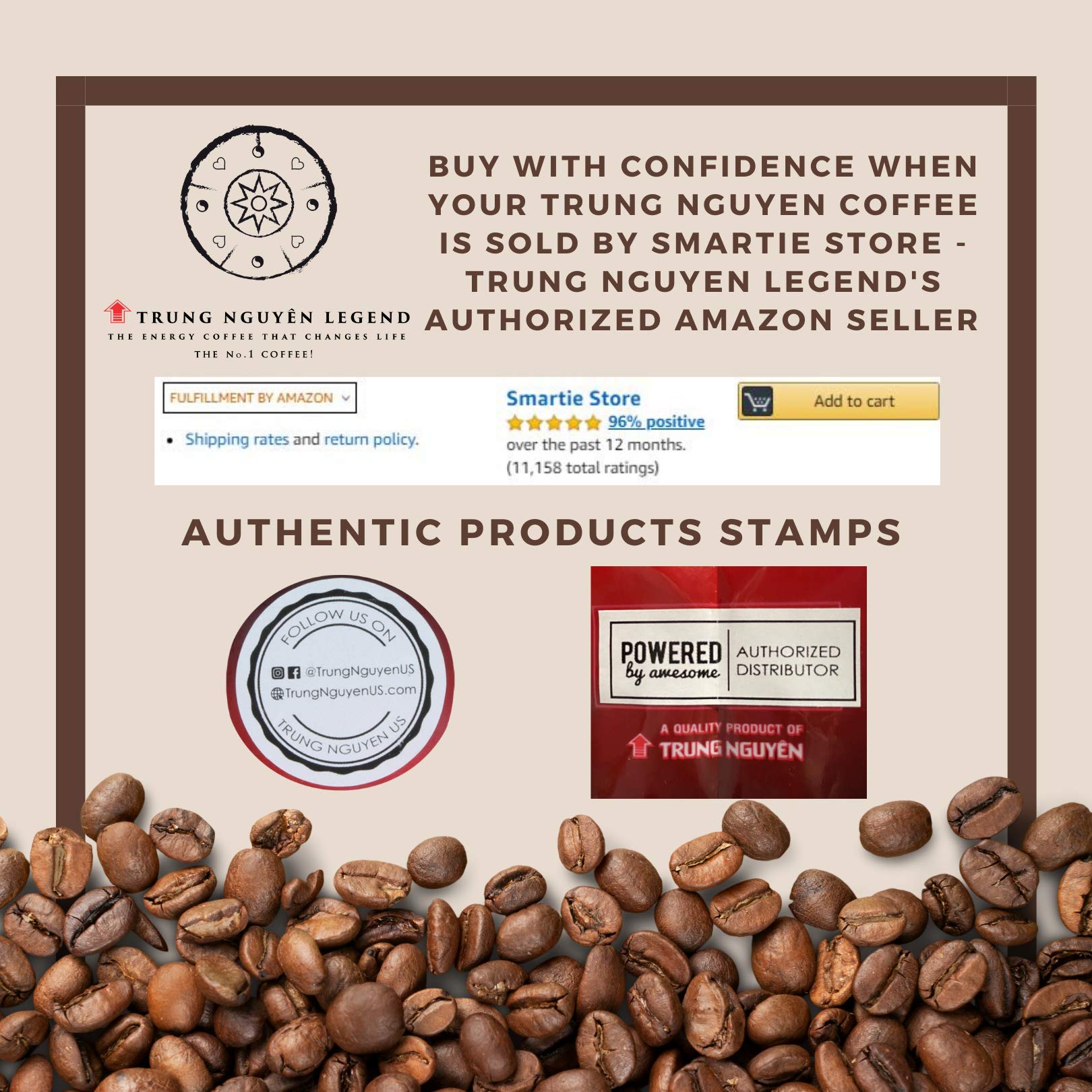 Trung Nguyen - Gourmet Blend - Roasted Ground Coffee Blend - Strong and Bold - Robusta, Arabica, Excelsa, & Catimor - Notes of Chocolate, Spices