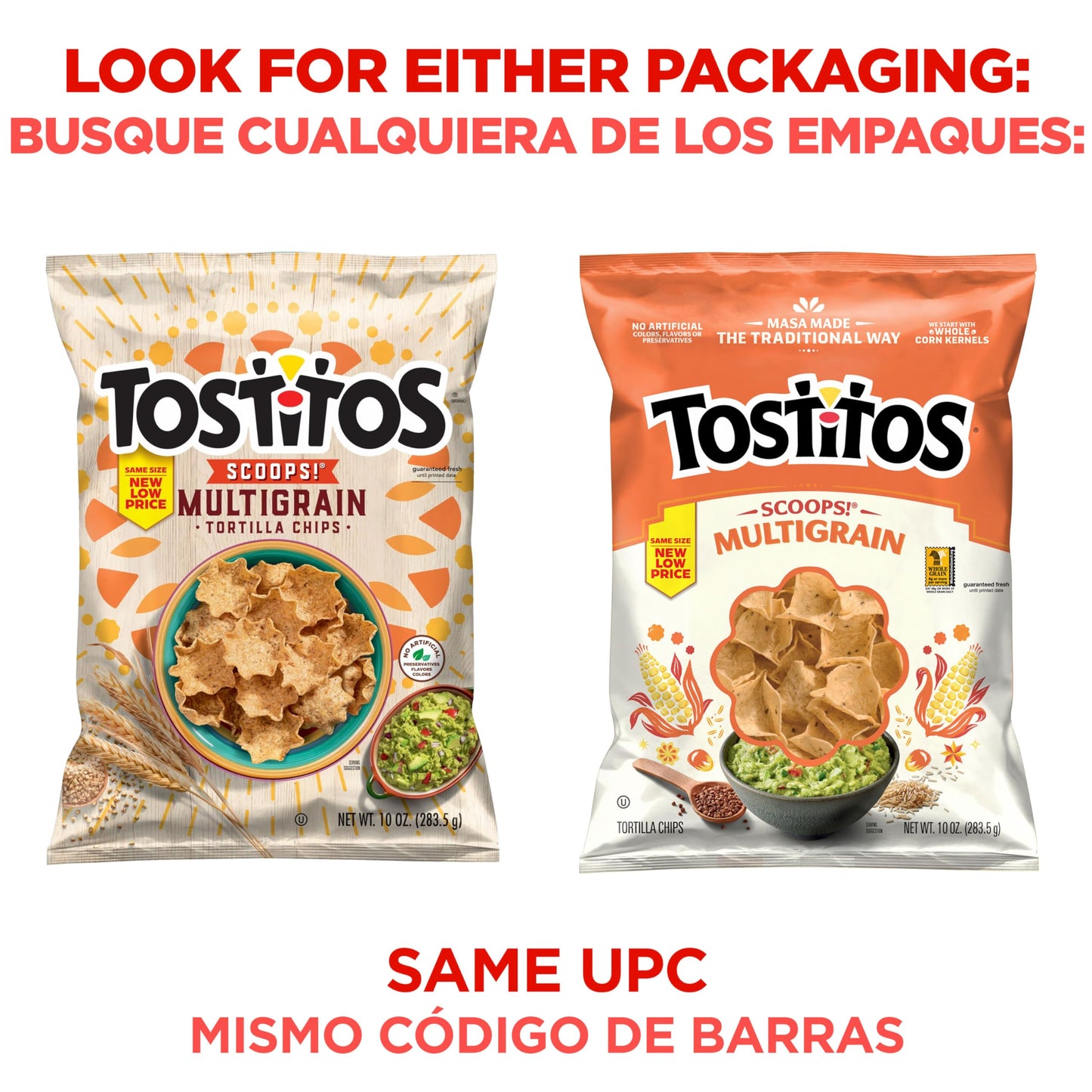 Tostitos Scoops! Multigrain Tortilla Chips, 10 Oz