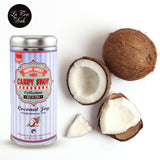 Coconut Joy Black Coconut Tea by La Tea Dah, Ceylon Black Tea Leaves with Real Coconut Flakes & Natural Coconut Flavor, Unsweetened Caffeinated