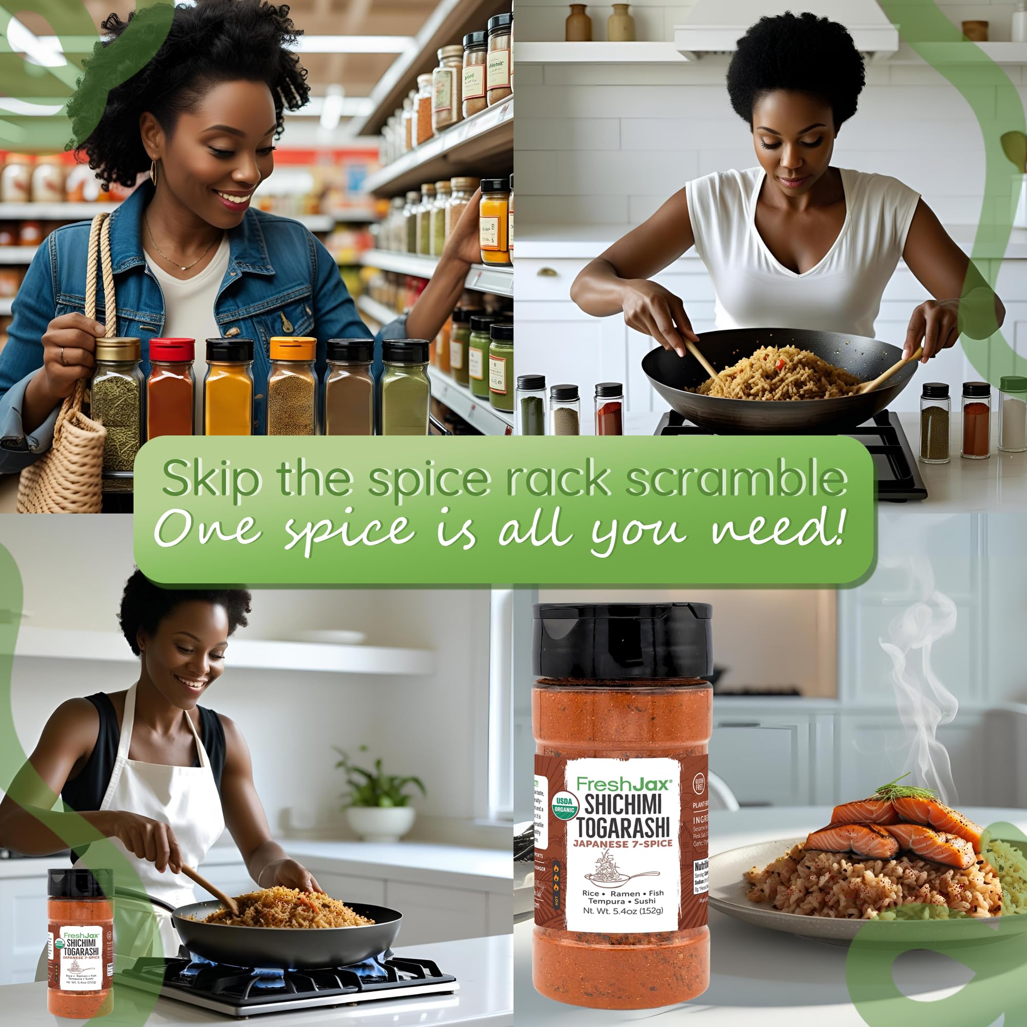 Shichimi Togarashi Japanese Fried Rice Seasoning, FreshJax Noodle Spice Mix