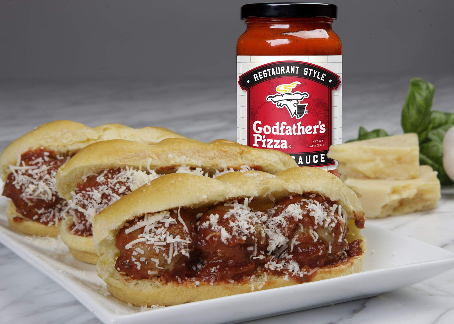 Godfather's Pizza Sauce, 14oz (3-Pack) No Added Sugar, Restaurant Style Italian Pizza Sauce