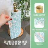 Go Eden Reusable Paper Towels - Pack of Paperless & Washable Towels, 100% Cotton, Highly Absorbent, and Built to Last, Kitchen Dish Cloth Alternative