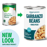 Amazon Grocery, Canned Garbanzo Beans, 15.5 Oz