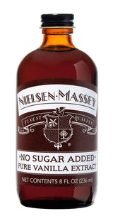 Nielsen-Massey No Sugar Added Pure Vanilla Extract for Baking and Cooking, 8 Ounce Bottle