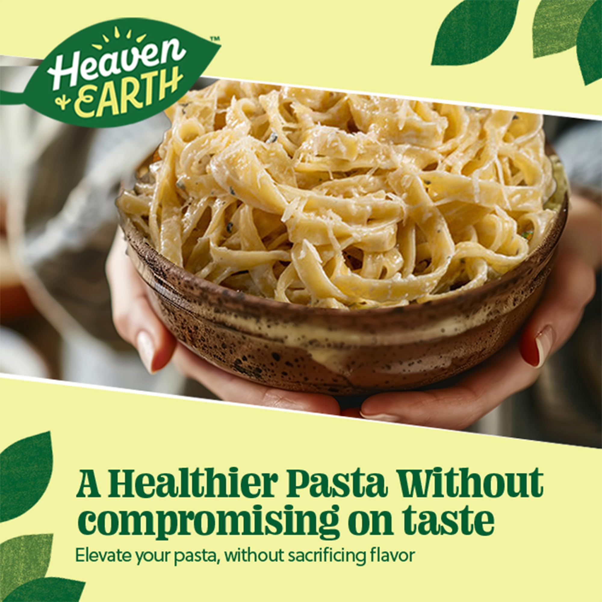 Heaven & Earth Gluten Free Brown Rice Pasta Fetuccinni, 12oz (3 Pack) | Great Texure | Real Pasta Taste & Mouthfeel | Whole Grain Gluten Free Pasta | Linguine Style | Kosher