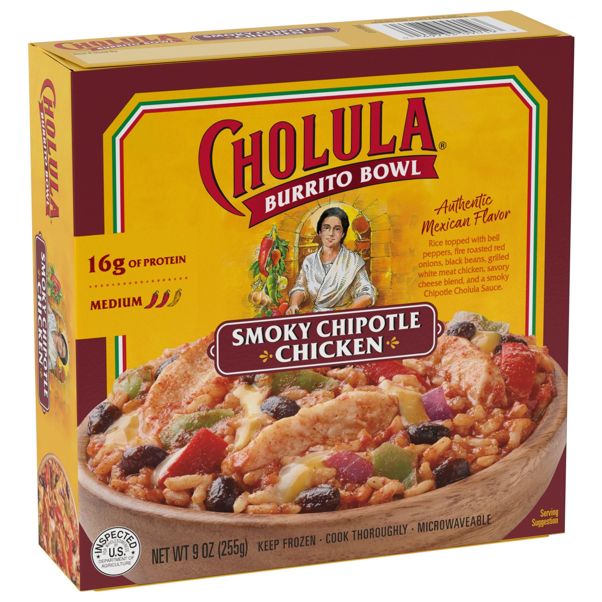 Cholula Smoky Chipotle Chicken Burrito Bowl, 9 oz